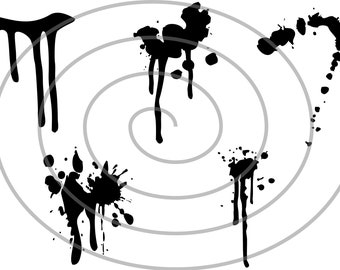 Graffiti Splats Stencil - Digital File