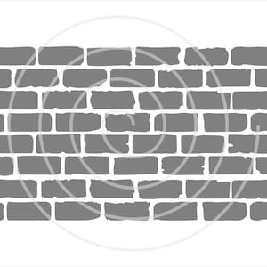 Brick Wall Stencil - Digital File