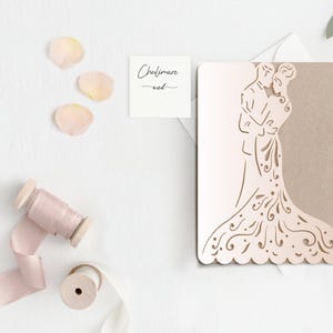5 x 7 uitnodiging voor bruid en bruidegom, Dhr. en Mevr. Tri-Fold Cricut bruiloft, bruiloft envelop, Valentijn uitnodiging bruiloft douche,