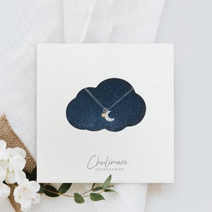 Colar de nuvem bonito, cartão de exibição de joias, modelo SVG de colar, etiqueta para pendurar colar SVG | Arquivo de corte Cricut Cameo Silhouette scanNcut