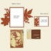 5x7 Fall Leaves Gate-fold Wedding Invitation Laser Cut Card - Etsy