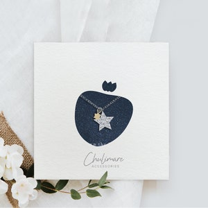 Cute Strawberry Necklace jewelry Display Card Necklace SVG Template, Necklace Hang Tag SVG | Cricut Cameo Silhouette scanNcut cutting file