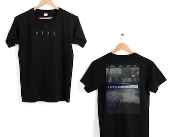 Interstellaire ORIGINELE filmposter-T-shirt: Christopher Nolan Sci-Fi Film Apparel (VOOR- & ACHTERKANT)