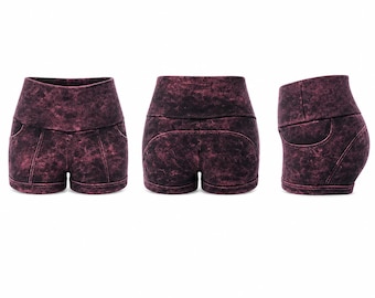 Rouge Grunge Moto Short
