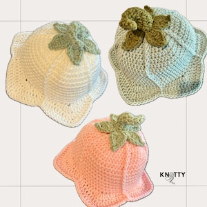 Crochet Lily of the Valley Bucket Hat