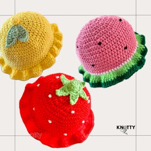 Crochet Fruit Bucket Hat