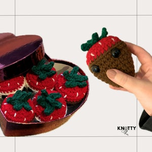 Crochet Chocolate Covered Strawberries