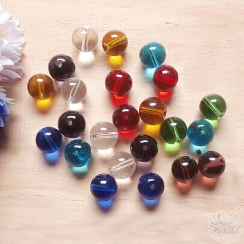 Crystal beads round 8mm 100pcsbag