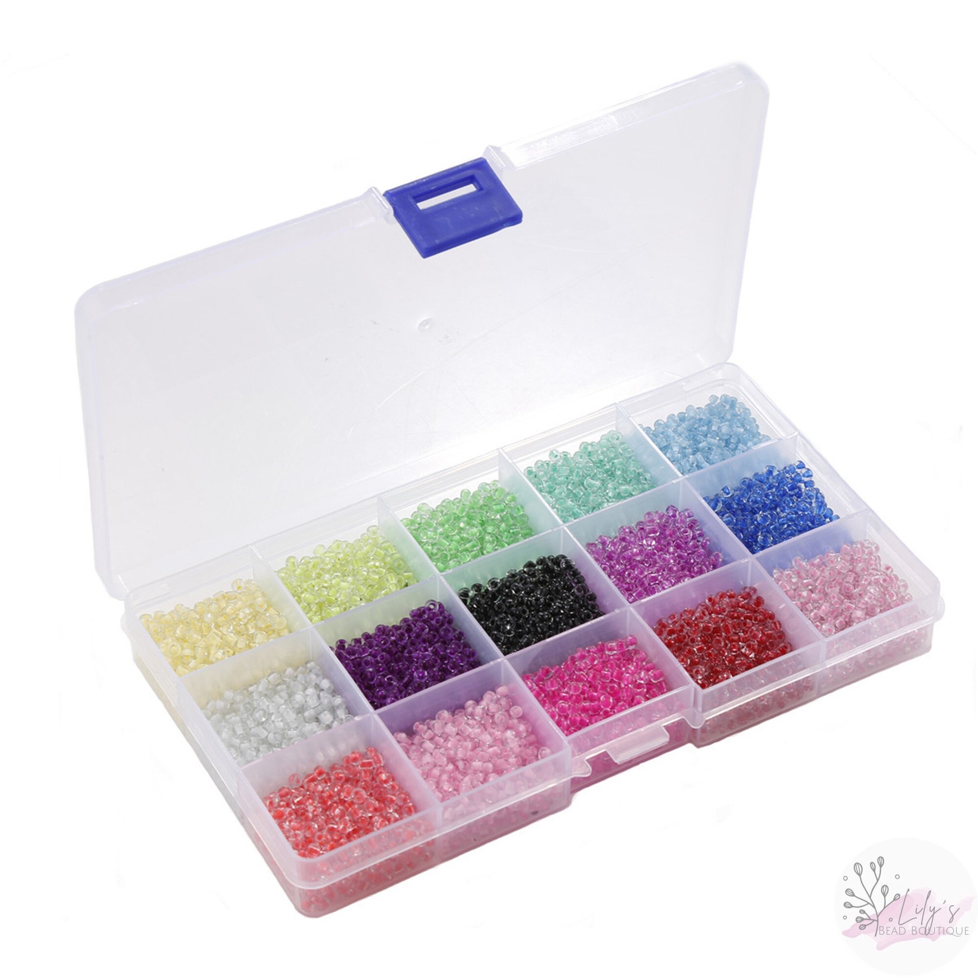 Bead Kit Glass bead kit with string & clasps included. All Etsy