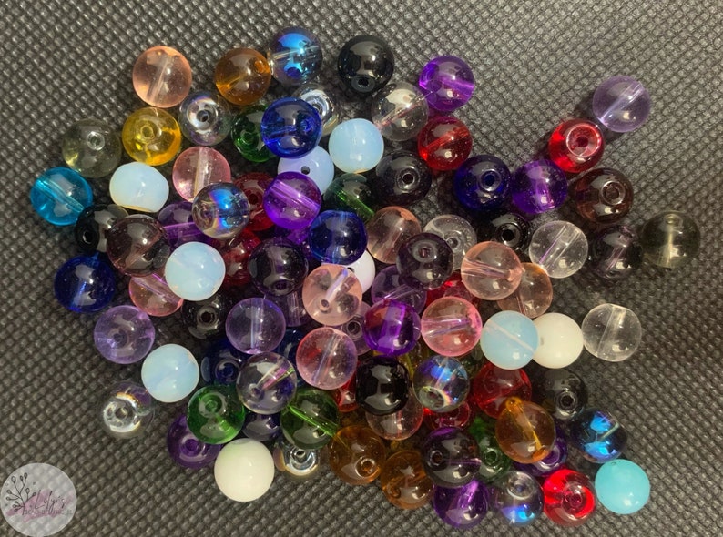 Crystal beads round 8mm 100pcsbag