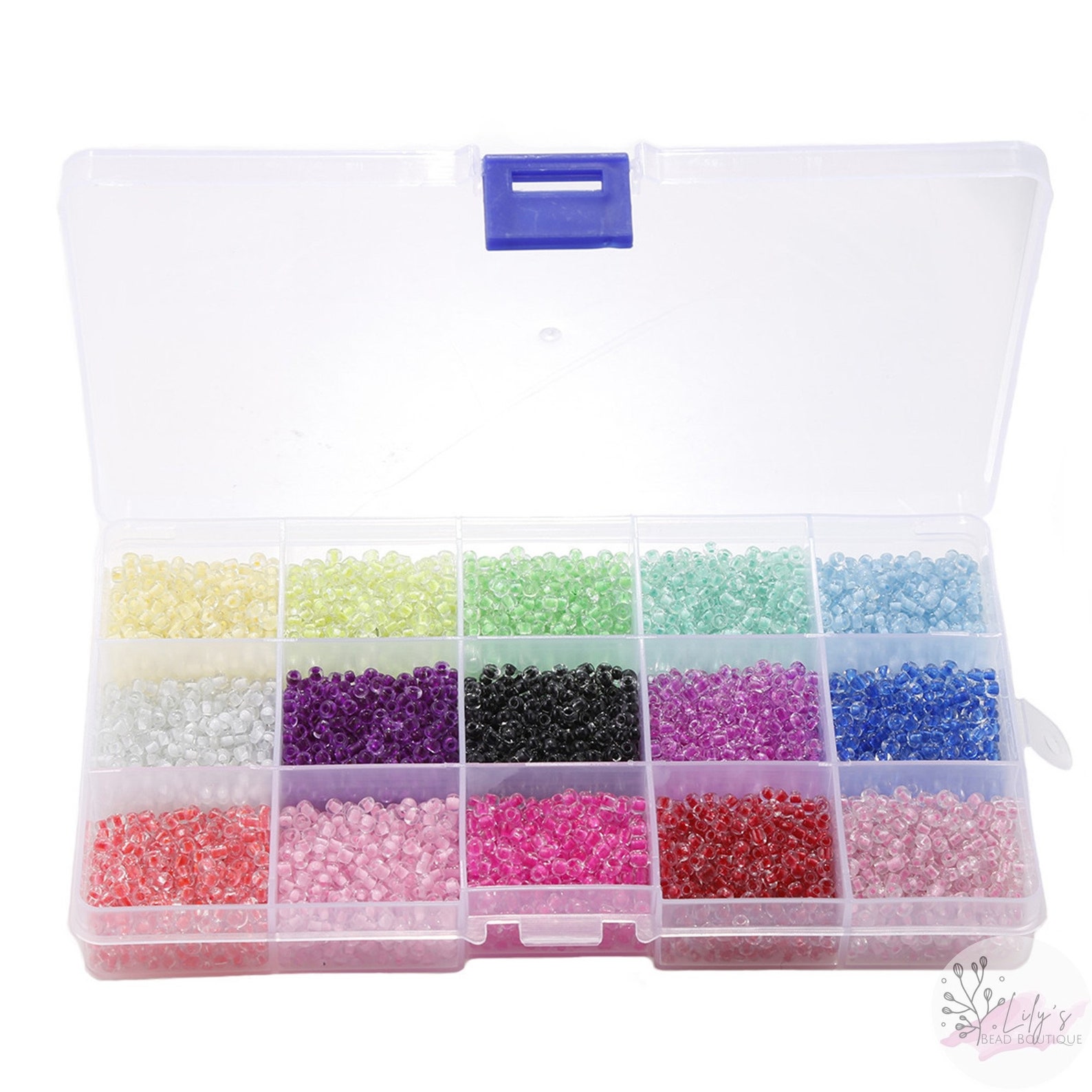 Bead Kit Glass bead kit with string & clasps included. All Etsy
