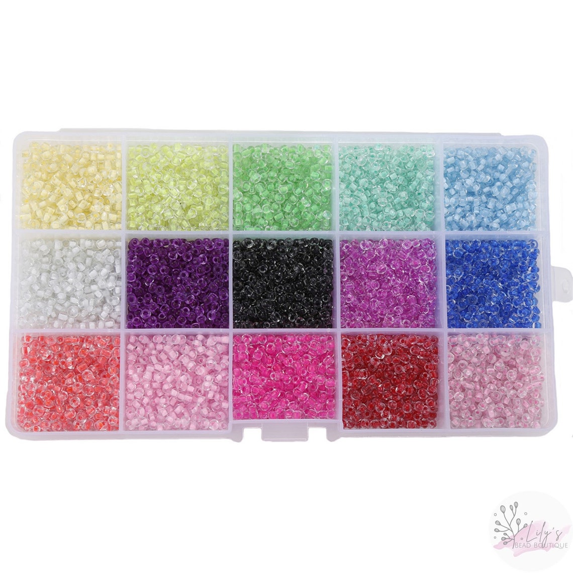 Bead Kit Glass bead kit with string & clasps included. All Etsy