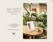 Art Print Mockup | A4 Poster Mockup for Designers, Artists and Photographers | Vertical Art Mockup in Neutral Colors | Paper Mockup