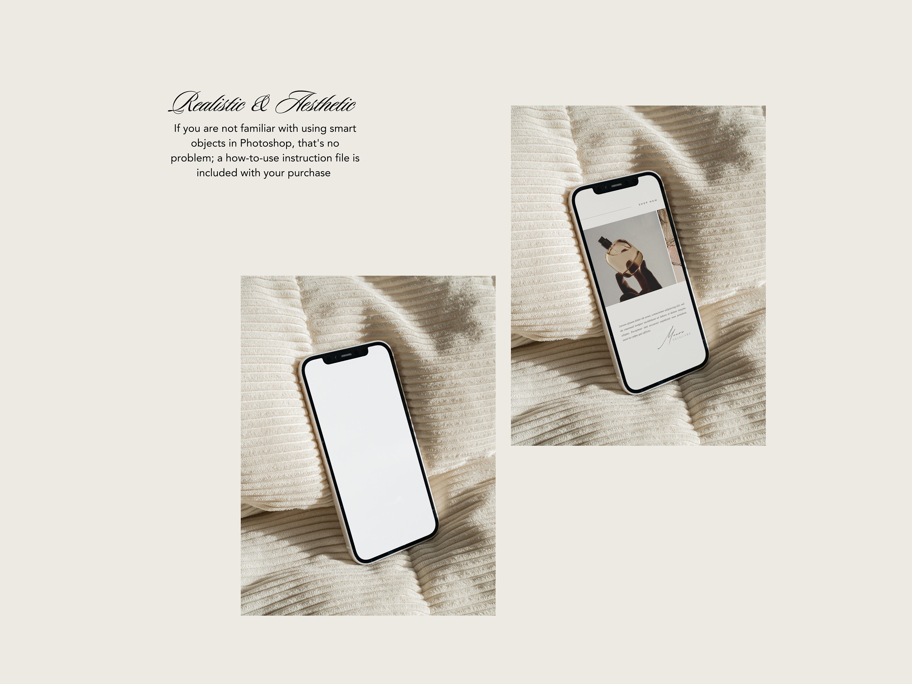 IPhone Mockup Bundle Phone Mockup Digital Product Mockup Aesthetic ...