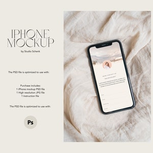 iPhone Mockup | iPhone Mockup for Web Designers, Artists and Photographers | Natural Color iPhone Mockup | Minimal Phone Screen Mockup