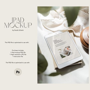 iPad Mockup for Digital Products | Realistic iPad Mockup | Online Course Mockup | Digital Planner Mockup | Etsy Listing Mockup