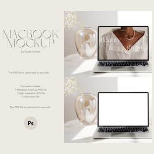 Macbook Mockup | Macbook Mockup for Web Designers and Creators | Realistic Laptop Mockup | Digital Products | Etsy Listing Mockup