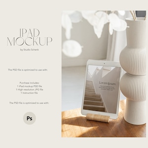 iPad Mockup for Digital Products | Realistic iPad Mockup | Online Course Mockup | Digital Planner Mockup | Etsy Listing Mockup