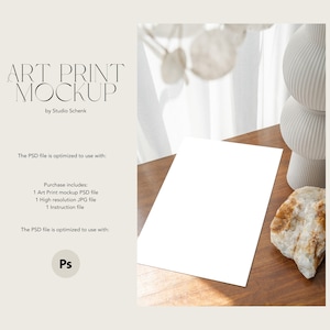 Art Print Mockup | a4 Poster Mockup for Artists and Photographers | Mockup for Art | Realistic Art Mockup | Print Mockup PSD