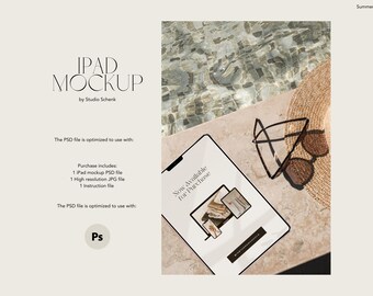 Mockup dell'iPad | Mockup iPad per web designer e imprenditori | Mockup estetico dello schermo per iPad | Mockup di tablet realistico