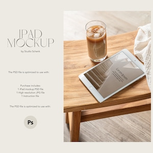iPad Mockup for Digital Products | Realistic iPad Mockup | Online Course Mockup | Website Mockup | Etsy Listing Mockup