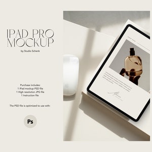 iPad Mockup for Digital Products | Realistic iPad Mockup | Online Course Mockup | Digital Planner Mockup | Etsy Listing Mockup