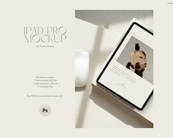 iPad Mockup for Digital Products | Realistic iPad Mockup | Online Course Mockup | Digital Planner Mockup | Etsy Listing Mockup