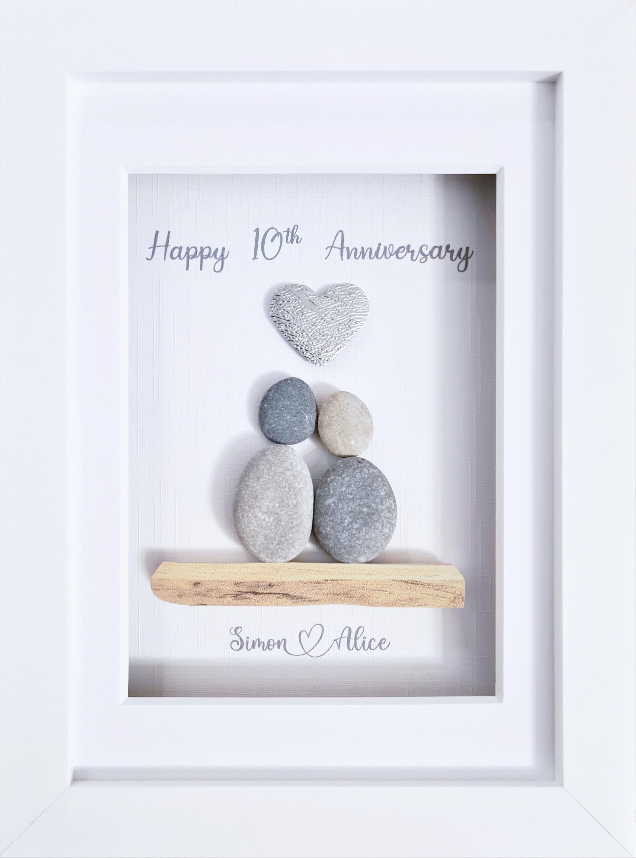 Personalised 10th Wedding Anniversary Gift, Tin Anniversary Present ...
