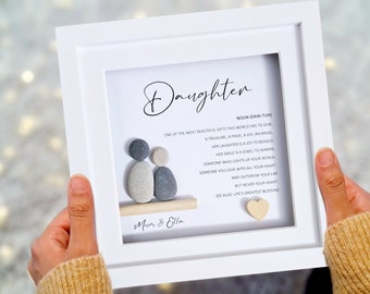 Daughter Meaning, Pebble Art, Daughter Gift, Mother Daughter, Birthday Gift for Daughter, Nursery Decor, Personalised Gift Daughter,Daughter