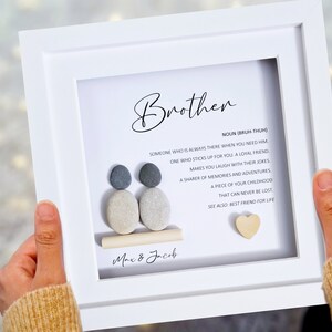 Brother Meaning, Brothers, Pebble Art, Brother Gift, Big Brother, Little Brother, Birthday Gift Brother, Personalised Gift Brother,Bro Quote