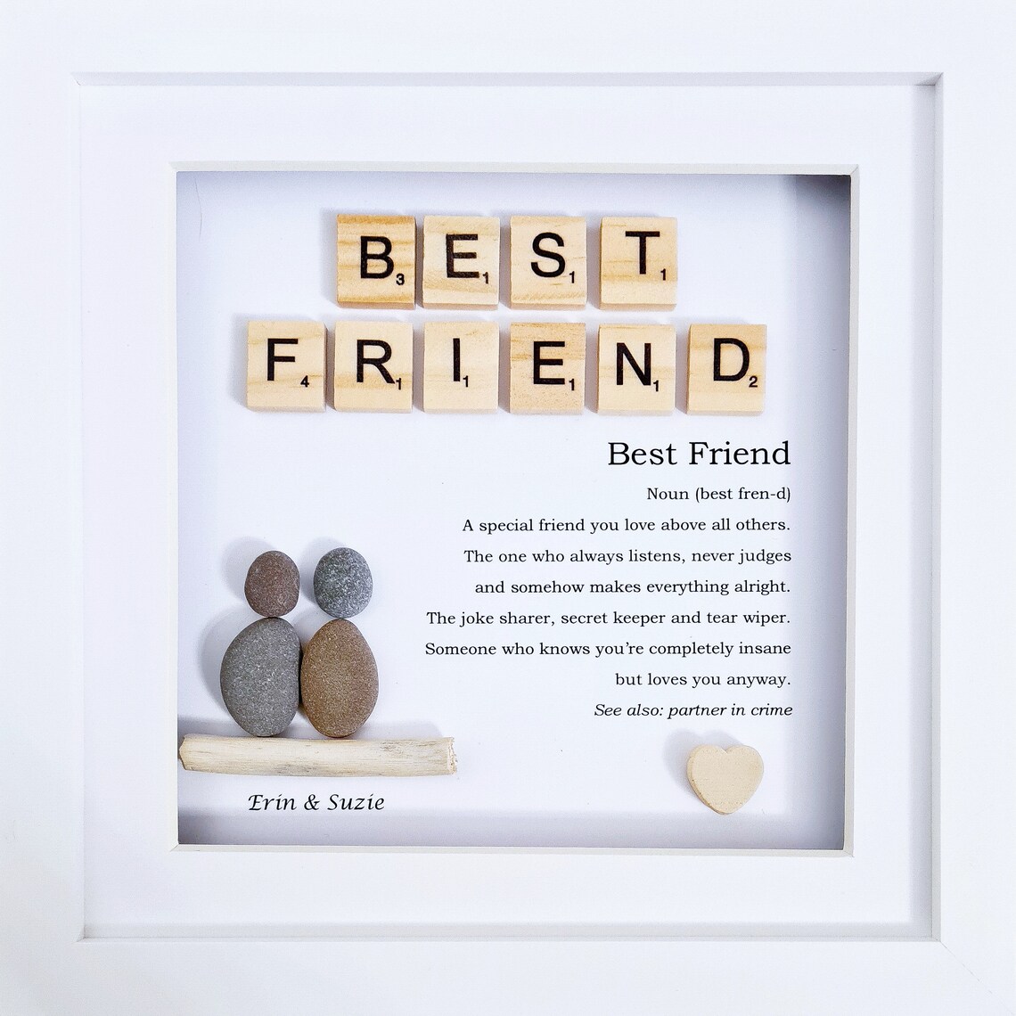 Beste vriend citaat vriend betekenis pebble art beste Etsy