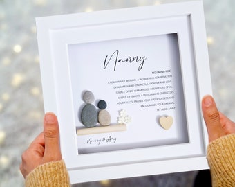 Personalised Gift for Nanny, Birthday Gift for Nanny, Pebble Picture Nanny, Nanny Meaning, Personalised Nanny Gift from Grandchild, Nanna