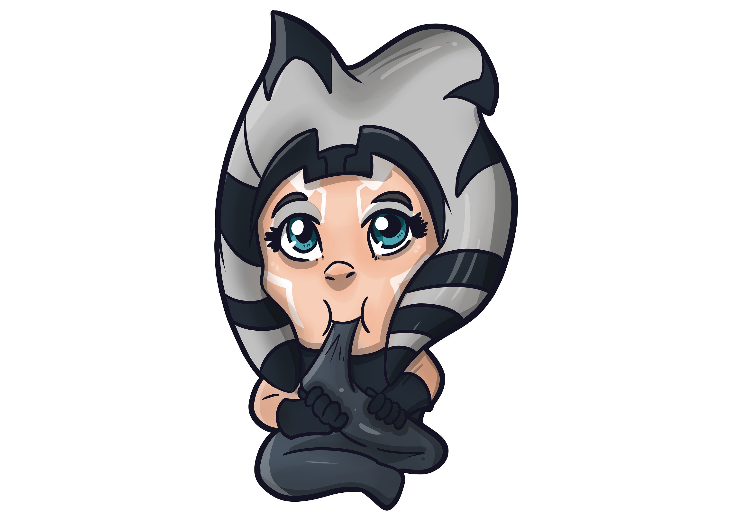 A4 Star Wars Inspired Baby Ahsoka Tano Téléchargement Etsy France