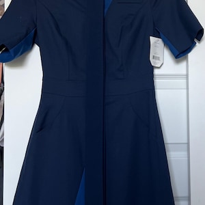 Alaskan Airline By Luly Yang Flight Attendant Stewardess Dress Uniform 2XS-PT