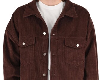 Cotton and Faux Fur Mens Winter Coat 