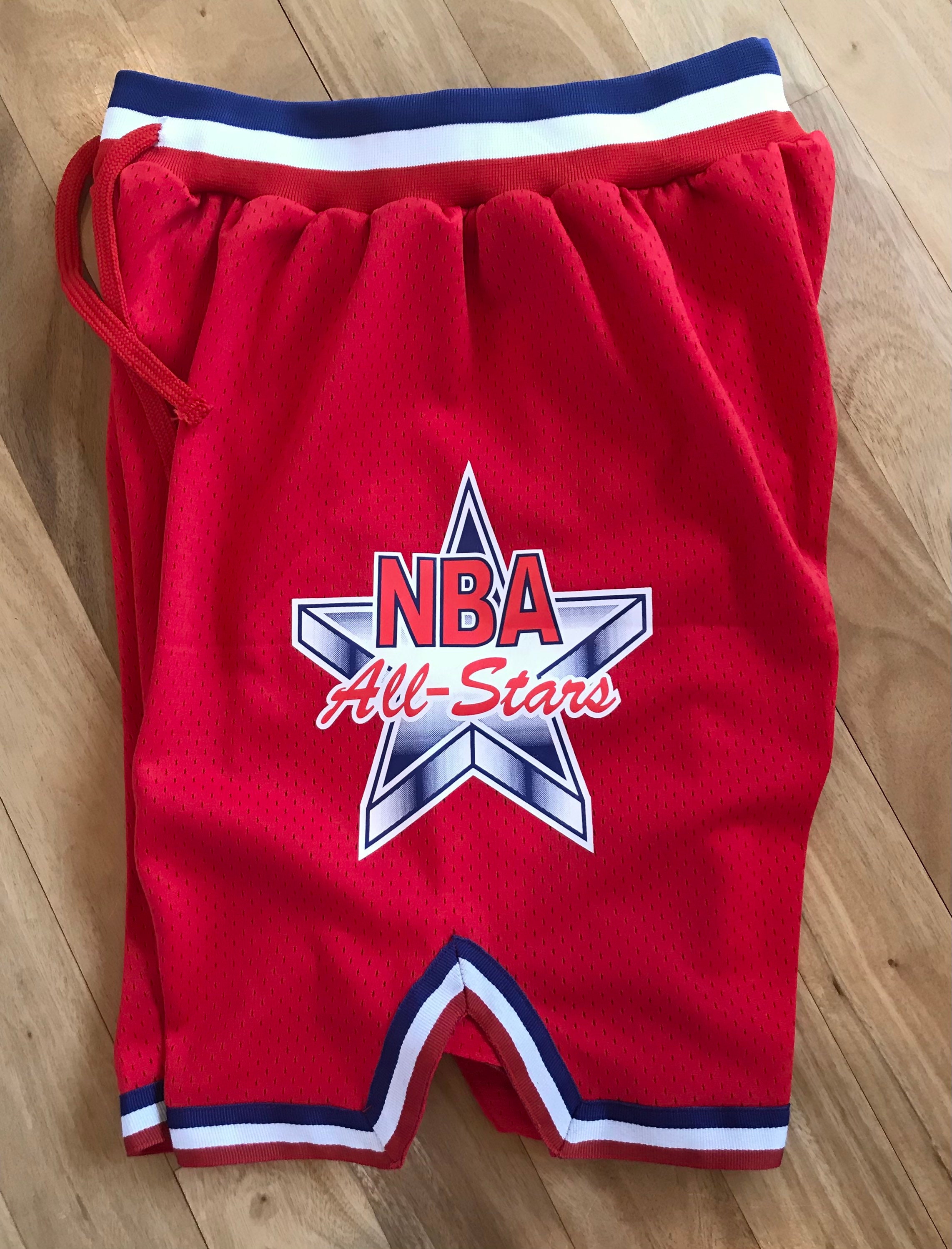 Nba all star shorts red Etsy
