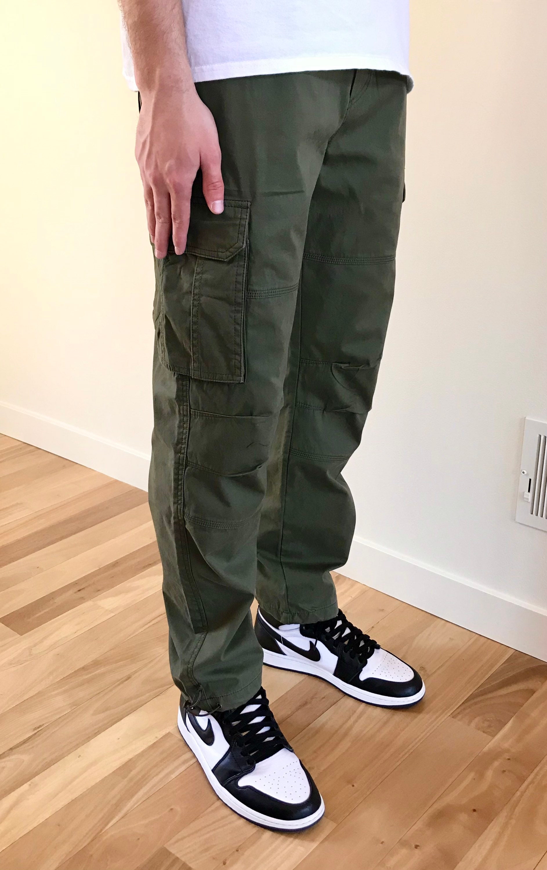 Vintage cargo pants olive green Etsy