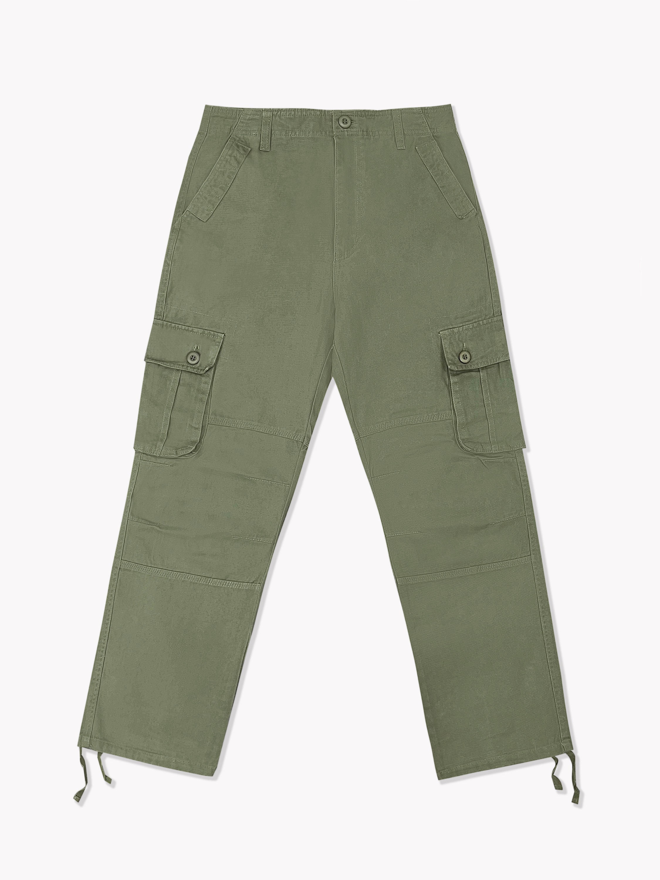 DIVINER Multi Pocket Wide Cargo PantsL