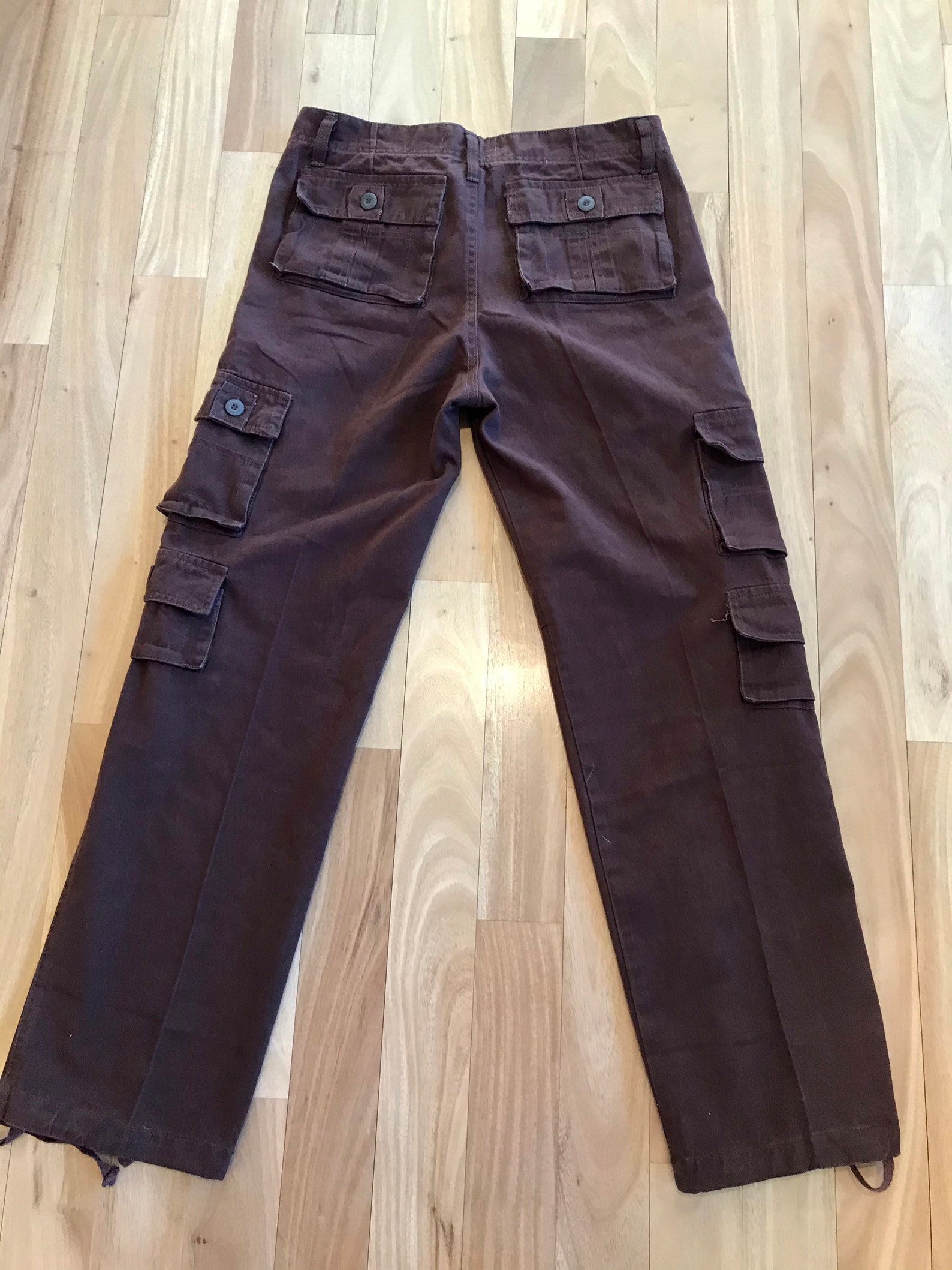 Vintage cargo pants chocolate brown Etsy