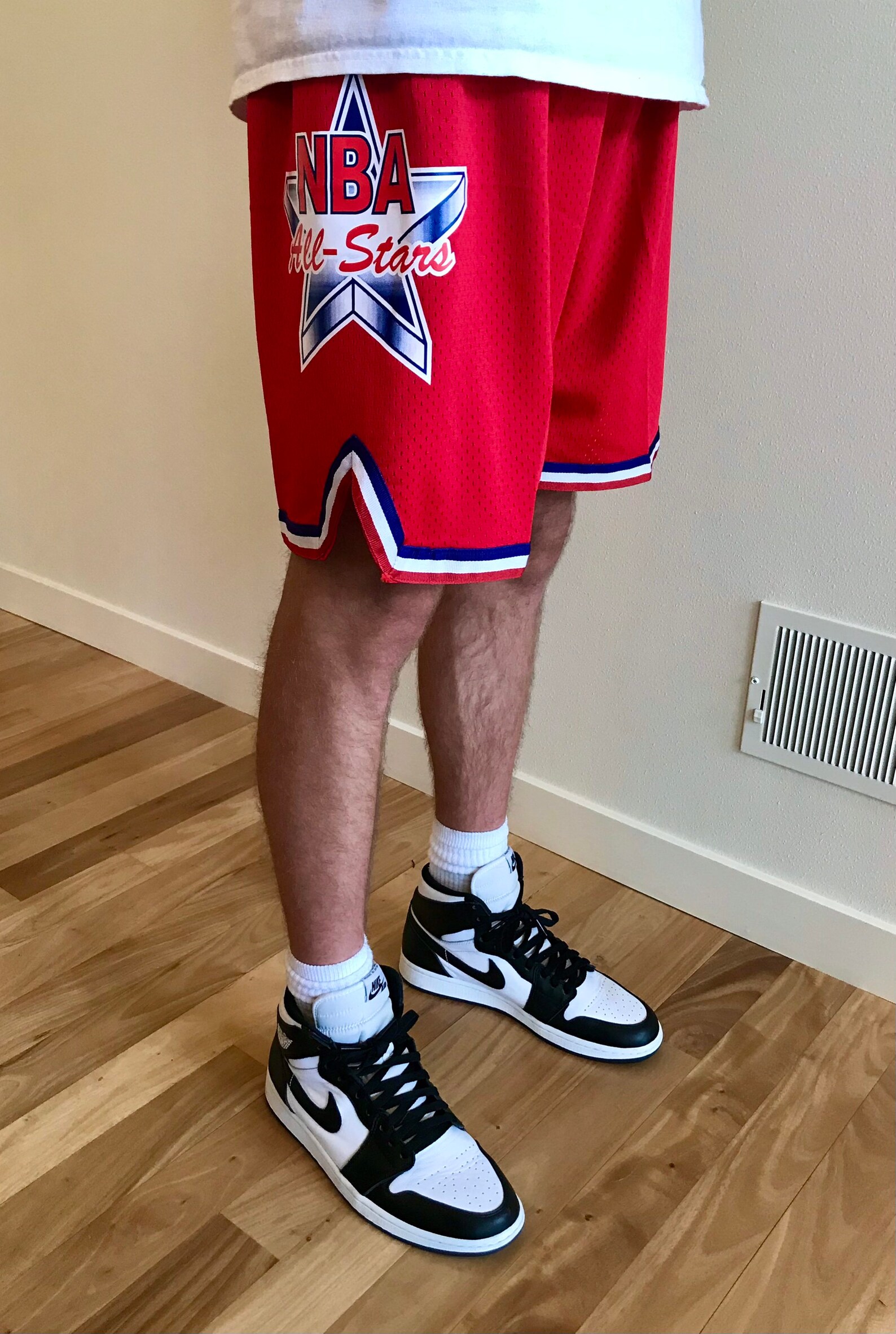 Nba all star shorts red Etsy