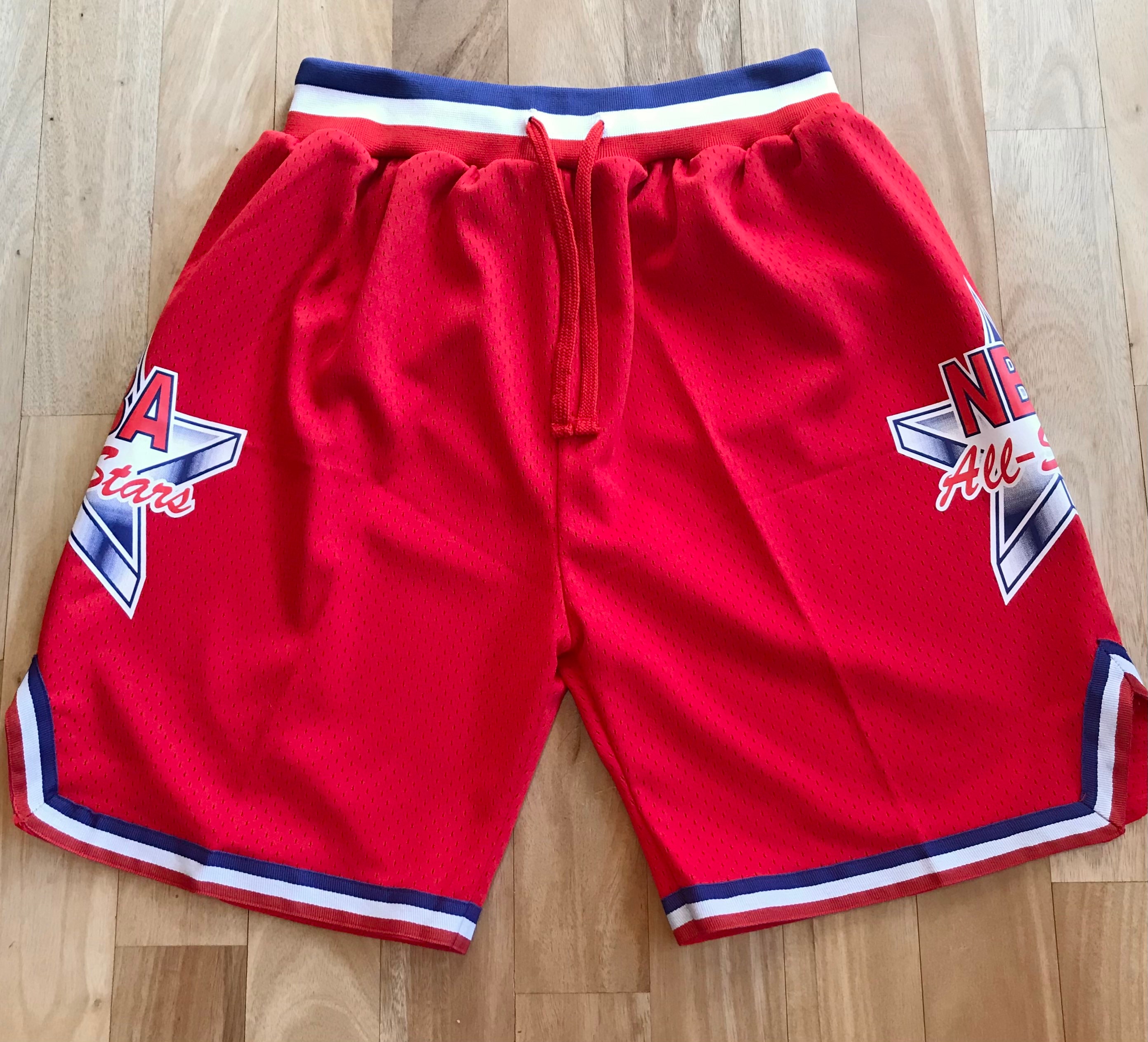 Nba all star shorts red Etsy