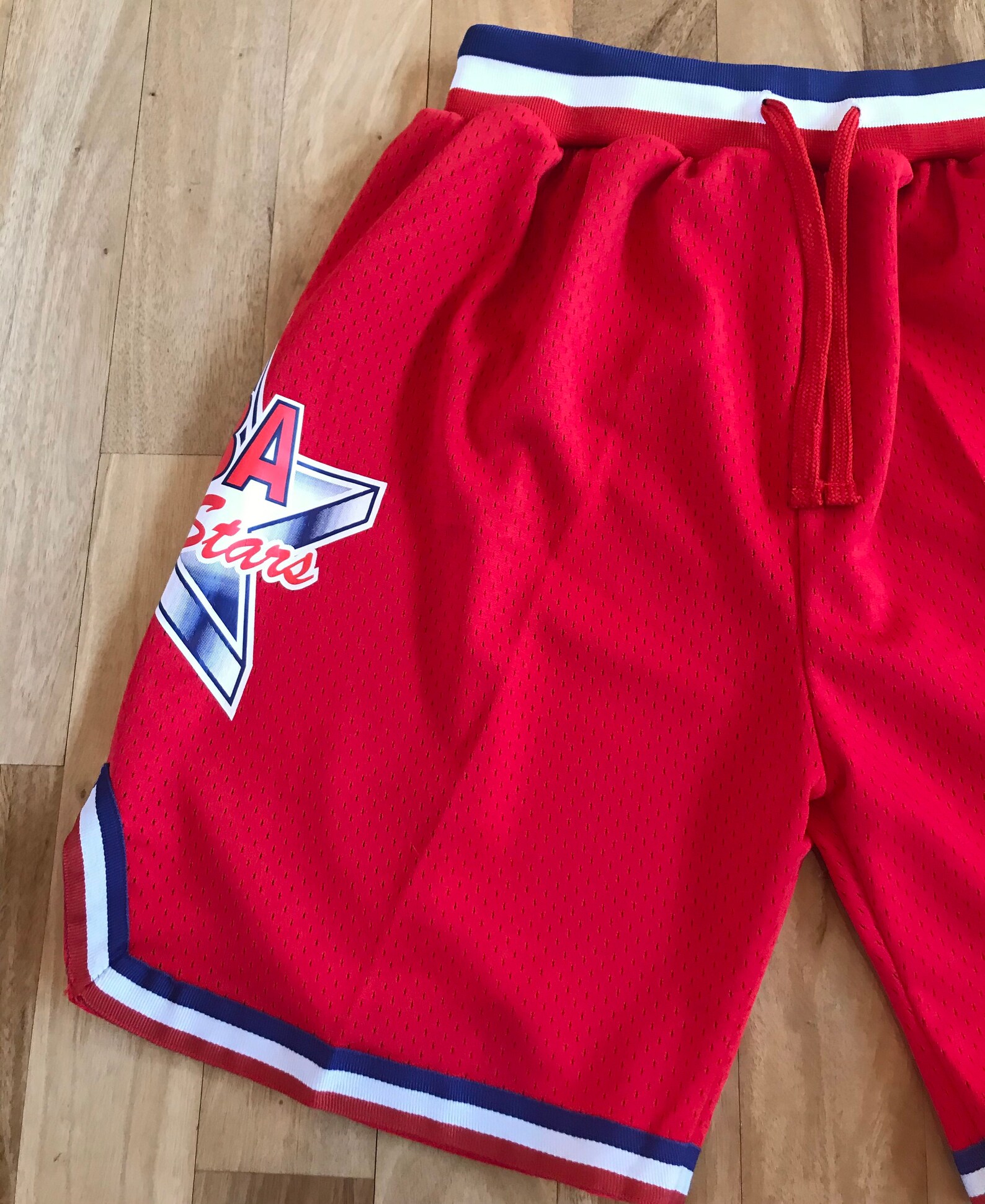 Nba all star shorts red Etsy