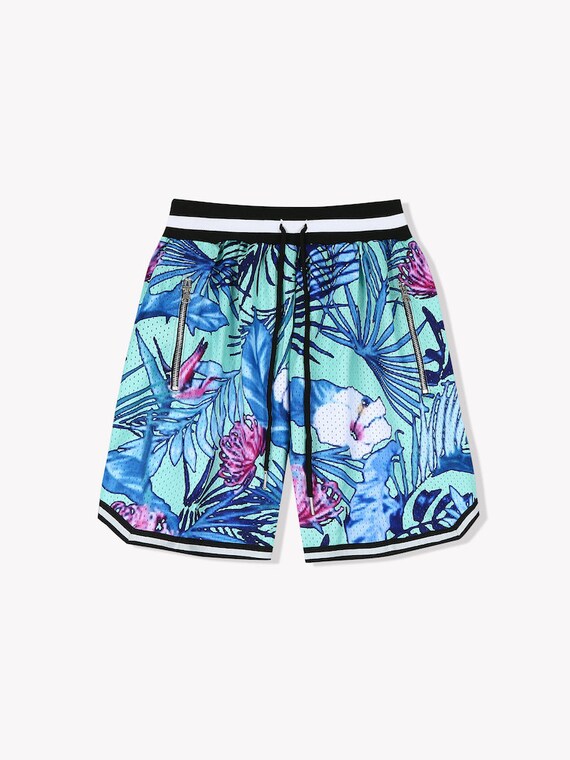 Mens floral basketball shorts clearance