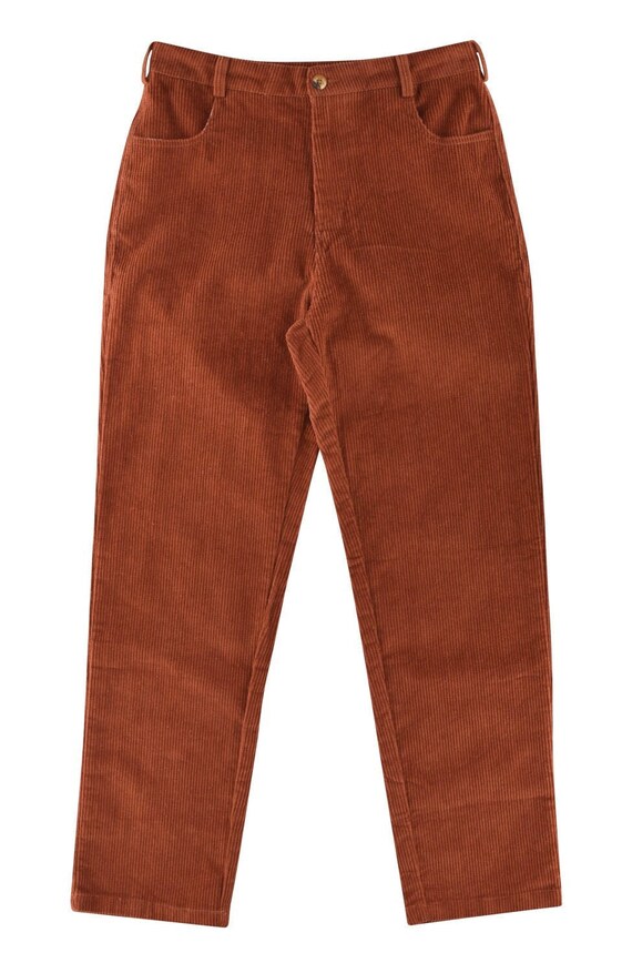 Corduroy Pants Burnt Orange | Etsy 