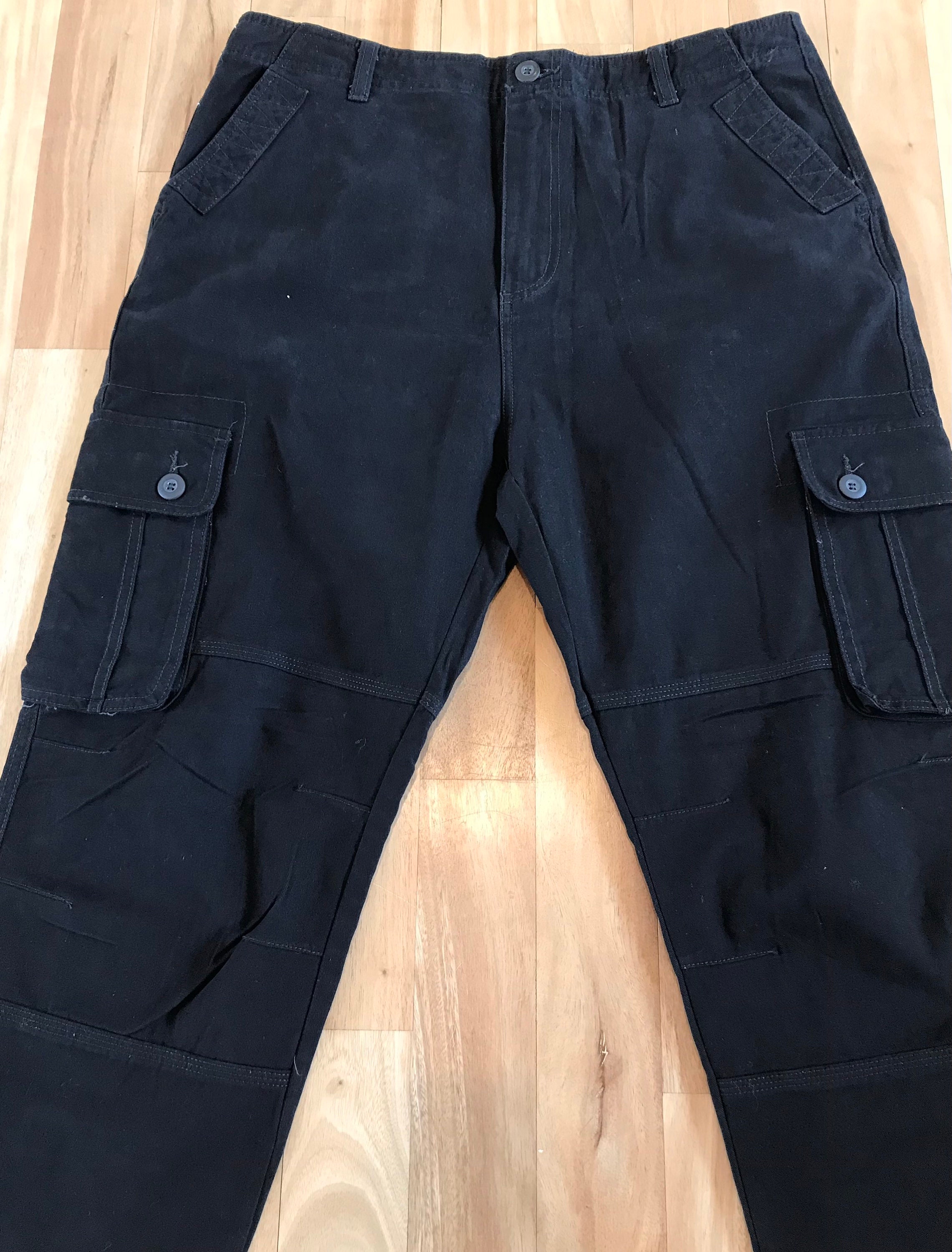 Vintage cargo pants black | Etsy