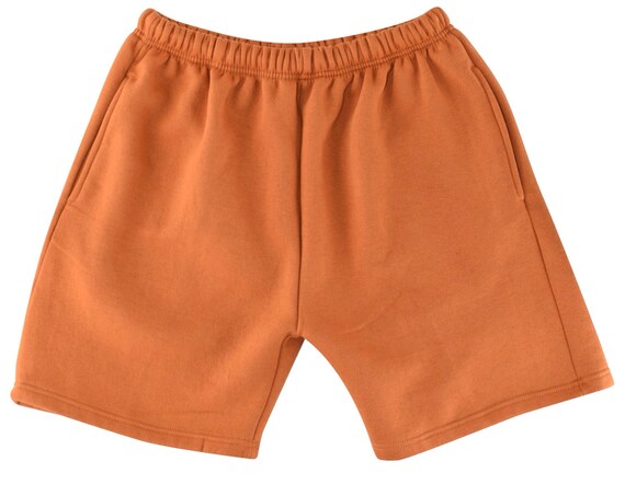 Fleece Sweat Shorts Burnt Orange | Etsy