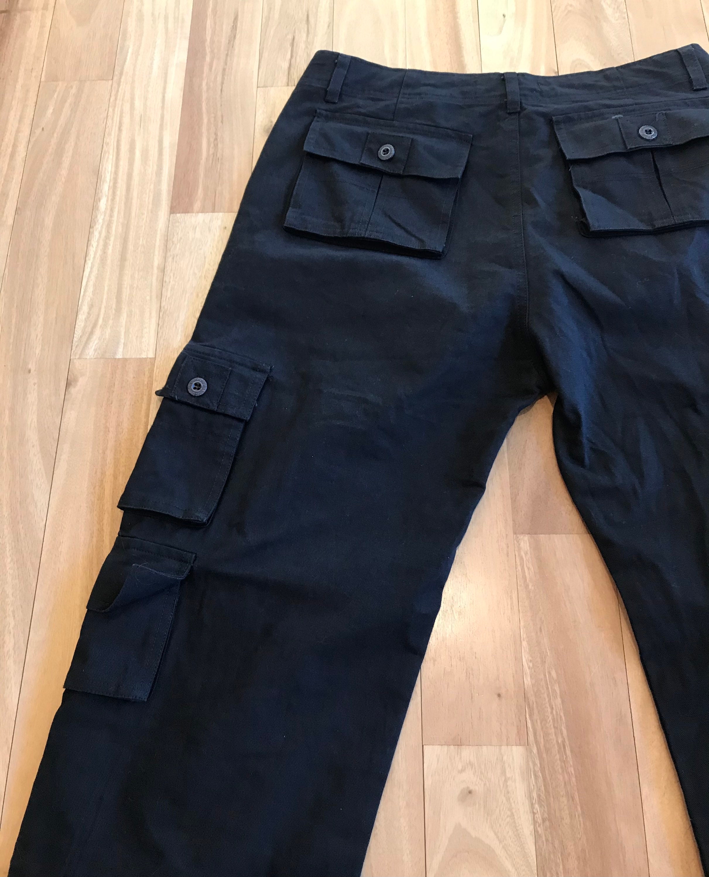 Vintage cargo pants black Etsy