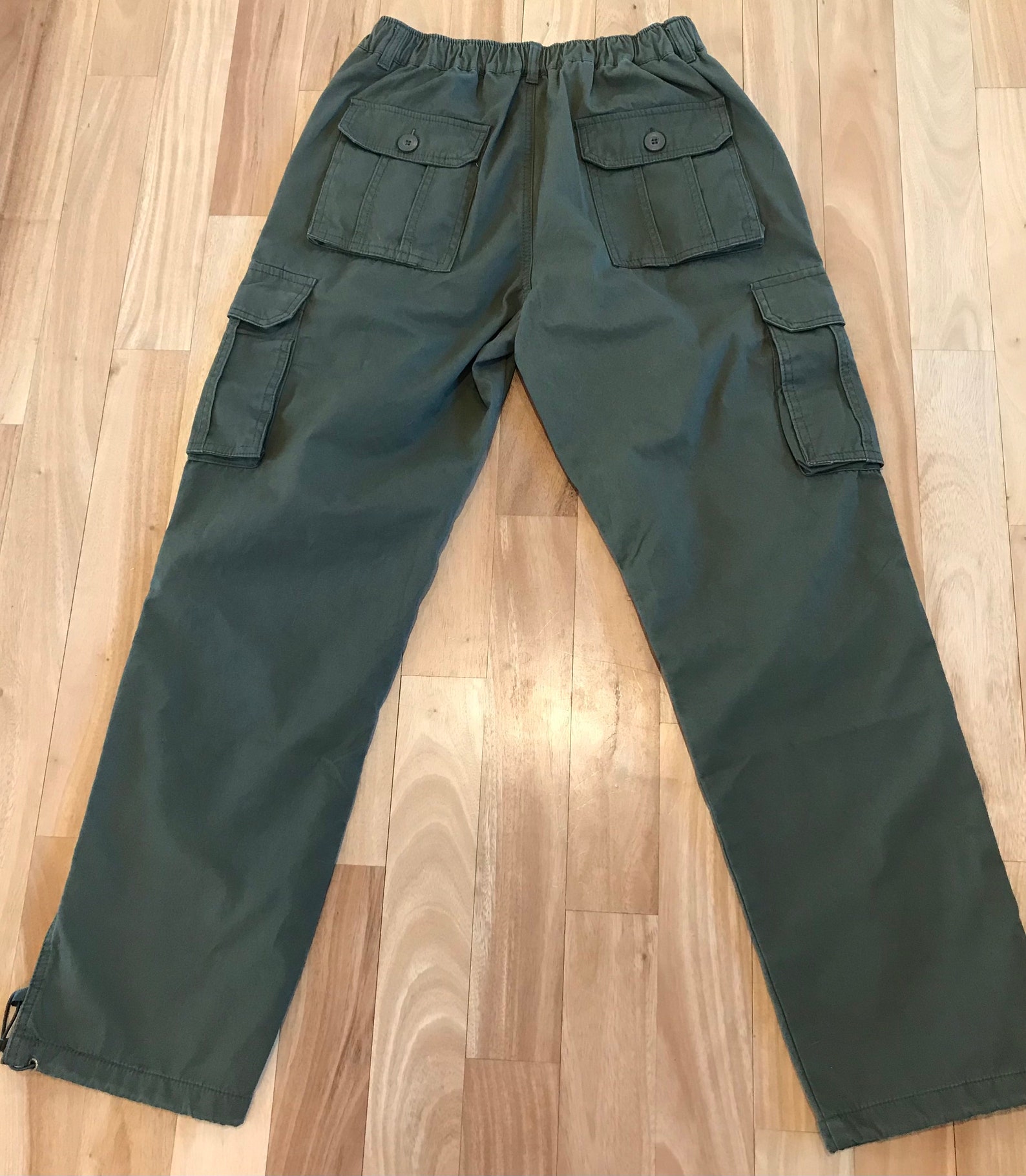 Vintage cargo pants olive green | Etsy