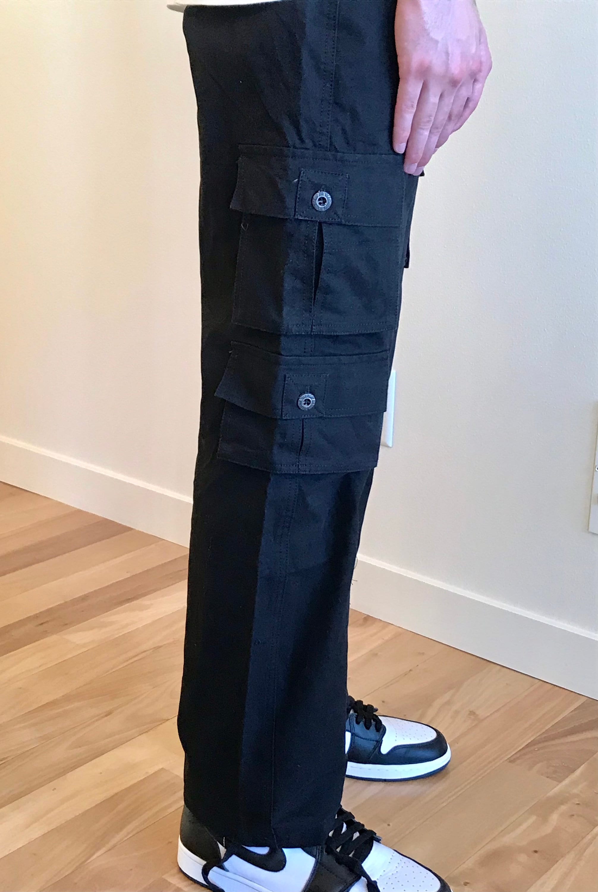 Vintage cargo pants black Etsy