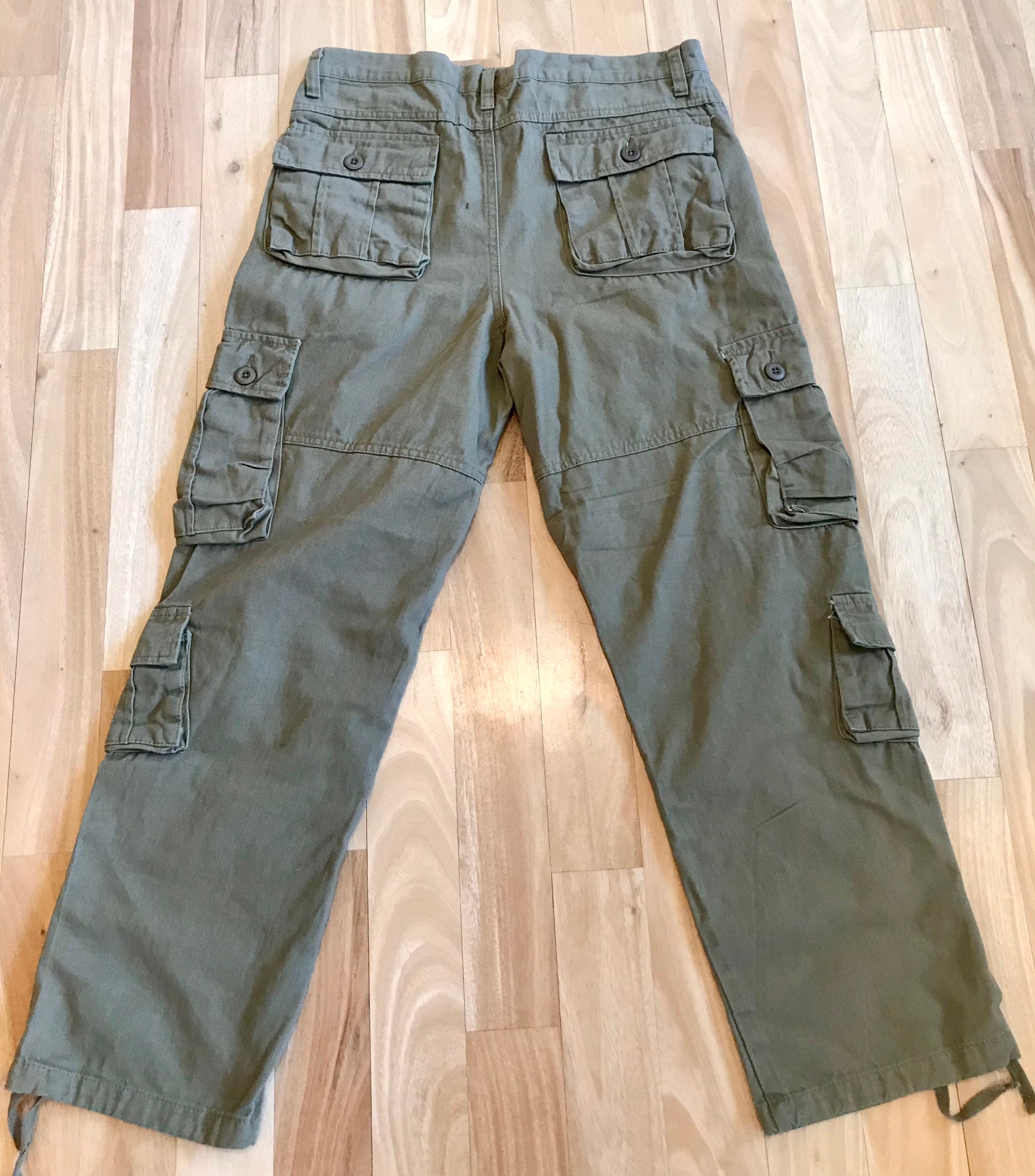 Vintage cargo pants olive green Etsy